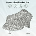 thumbnail image 3 of Kll Silver Glitter Bucket Hat for Women Men Packable Travel Beach Sun Hat Outdoor Rave Accessories Reflective Fisherman Cap, 3 of 6