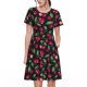 thumbnail image 1 of Disketp Ripe Red Cherry para Vestido de Manga Corta para Mujeres, Vestidos de Verano para Mujeres, Casual y Holgado para la Playa, 1 of 6