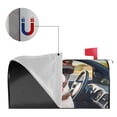 thumbnail image 5 of PHELIKA Dog Wearing Sunglasses Driving Car 02 Magnetic Mailbox Covers Standard Size 21"H x 18"W, 5 of 8