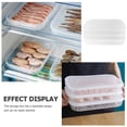 thumbnail image 3 of Caja para verduras apilable transparente para mariscos y pescados, 4 unidades, organizador para frigorífico, 3 unidades, 3 of 6