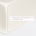 thumbnail image 6 of Noble Linens Rayon from Bamboo 4 Piece Luxury Bed Sheet Set, Ivory, Queen, 6 of 11