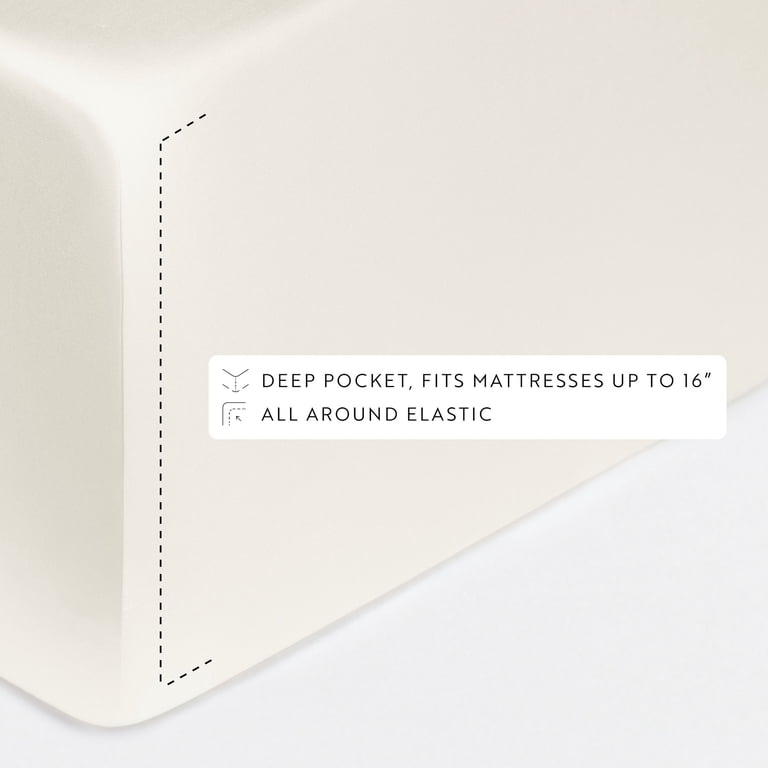 Noble Linens 4-Piece Rayon Bamboo Sheet Set, Queen photo 5