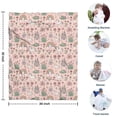thumbnail image 4 of Fairy Tale Princess Unicorn Pattern Blanket,Comfortable Soft Flannel Throw Blanket,All Season,Warm Lightweight Blankets for Sofa Bed Couch Living Room Chair,30"x40", 4 of 4