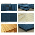thumbnail image 2 of PonLiving Furniture L-Shape Sectional Sofa Couch Set, Morden Fabric Couch Set, with Right Hand Chaise Lounge, 2 Toss Pillows Included, 2 of 5