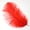 Red, variant on Ostrich Feathers 9-12" Drabs - Yellow