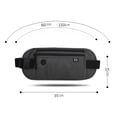 thumbnail image 3 of Paquete De Cintura Bolsa Fanny Pack Pouch Multifuncional Money Phone Bag Monedero de seguridad (gris oscuro) Likrtyny  Para Estrenar, 3 of 8