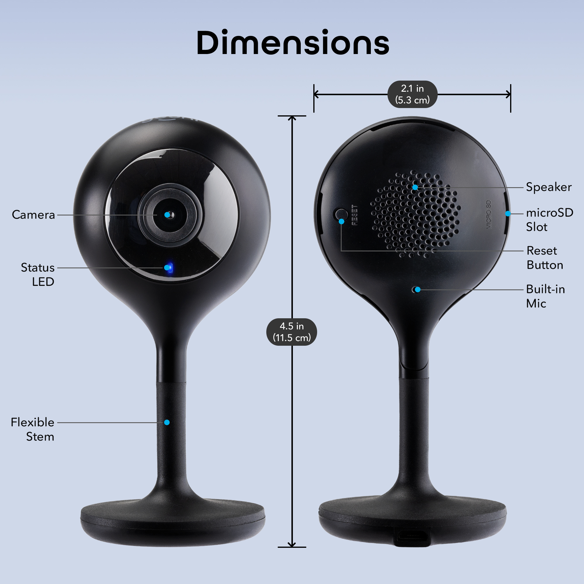 Geeni Look 2K 4MP Dual-Band Wi-Fi Indoor Camera, 2-Pack photo 5