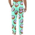 thumbnail image 5 of Fengqque Mens Fashion Casual loose Fruit Printed Elastic Waistband Drawstring Pocket Pants Mint Green M(M), 5 of 5