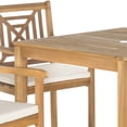 thumbnail image 4 of SAFAVIEH Del Mar Outdoor Contemporary 5 Piece Dining Set with Cushion, Natural/Beige, 4 of 6