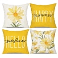 thumbnail image 1 of Fundas de Almohada de Verano 18X18 Juego de 4 Cojines de Granja Decoraciones de Verano de CojíN de Margaritas para DecoracióN de Sofá, 1 of 5
