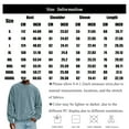 thumbnail image 3 of Domuza Mens Suede Crewneck Sweatshirt Retro Distressed Washed Long Sleeve Sweat Shirt Fall Winter Thermal Oversized Casual Solid Pullover Black L, 3 of 7