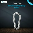 thumbnail image 6 of Marine City Carabiner Clip Snap Hook, 316 Stainless Steel, 2-Inch, for Climbing, Fishing, Hiking, 2-Pack, 6 of 8
