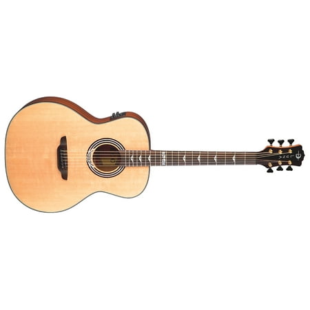 Luna Art Deco Inspired Acoustic/Electric Guitar - Mahogany