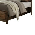 thumbnail image 3 of Wooden Queen Bed With Display And Storage Drawers, Oak Finish, 3 of 5