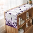 thumbnail image 6 of Table Runners 72 Inches Long Dress Scarves, Purple Spring Botanical Farmhouse Kitchen/Dining Table Runner, Coffee Tablerunners, Weeping Eucalyptus Butterfly 16x72 Inch, 6 of 9