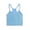 Sky Blue, variant on SHTXOZHI Womens Ribbed Tank Top Crisscross Back Spaghetti Strap Tops Crew Neck Casual Dressy Cropped Summer Tees
