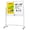White, variant on Tacwily 48x36 inch Rolling Whiteboard on Wheels, Magnetic Dry Erase Board with Stand, 4' x 3' Easel
