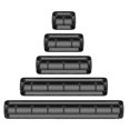 thumbnail image 1 of Cable Clip Organizer, 5pcs Set Black Adhesive Home Cable Organizer For Charger, Cable Clips Silicone Desktop Cable Holder Storage For Phone, 1 of 3