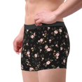 thumbnail image 2 of Yiaed Flowers Print Men's Soft Cotton Boxer Shorts Breathable Boxers Underwear Moisture-Wicking Underwear Stretch Boxer Briefs for Man-XX-Large, 2 of 5
