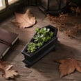 thumbnail image 7 of Planter Black Coffin Shaped 5 X 2 X 2 Inch Gothic Home Desktop Decor for Halloween Party, 7 of 7