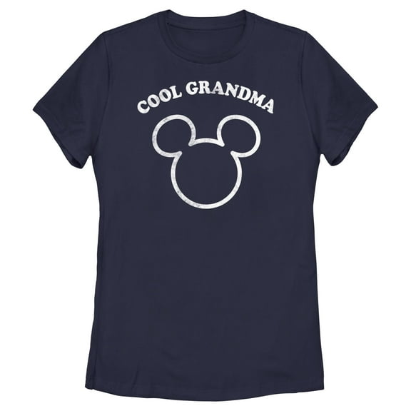 Women's Mickey & Friends Distressed Cool Grandma Graphic T-Shirt