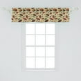 thumbnail image 2 of Ambesonne Forest Window Valance, Graphical Woodland Mushrooms, 54" X 12", Pale Camel Multicolor, 2 of 3