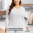 thumbnail image 3 of COMFREE Plus Size Women Thermal Underwear Long Johns Base Layer Top and Bottom Sets for Cold Weather, 3 of 7