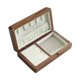 thumbnail image 2 of Caja de madera para guardar joyas, organizador de escritorio Nogal blanca, 2 of 9