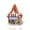 French Florist, variant on House assembly model 3D wooden three-dimensional puzzle