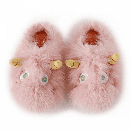 

Wish Women Family Cute Warm House Slippers Booties（7.5-8）Pink S1882