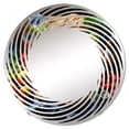 thumbnail image 2 of Designart "Mosaic Photography of the Picnic" Meals & Picnics Spiral Round Wall Mirror - Food & Beverage Oval Printed Decorative Mirror - Multiple Color Options, 2 of 5
