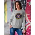 thumbnail image 2 of Never Stop Being You Sweatshirt Women -Smartprints Designs, Female Large, 2 of 4