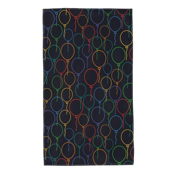 Balery Colorful Balloons Toalla de Microfibra Premium con Estampado – 27.5x16 pulgadas, Alta Absorción, Suave y Aterciopelada, Secado Rápido