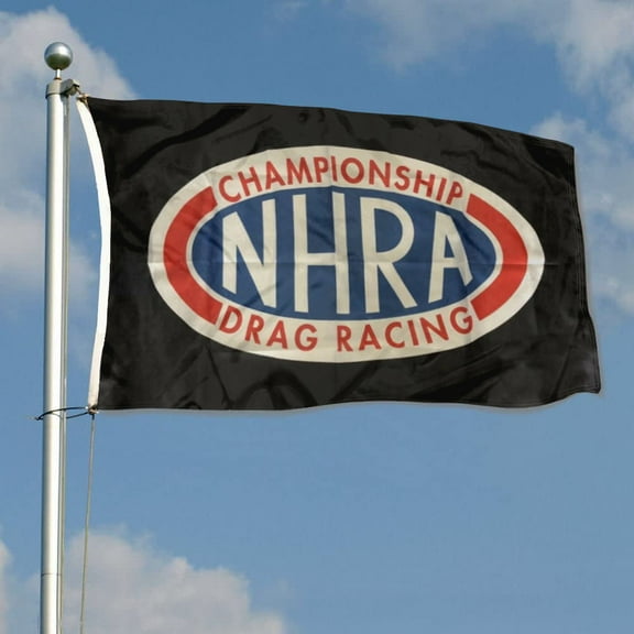 mokarier  NHRA Drag Racing Flag Hot Rod Racing Flag Banner Outdoor Indoor Decoration Flag 3x5Feet Double Stitched Polyester with Brass Grommets