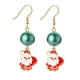 thumbnail image 4 of Pendientes De Navidad A La Moda, Pendientes Creativos De Papá Noel, Ciervo Y Campana, Regalo De Navidad Para Niñas Inevent AP007687-03, 4 of 6