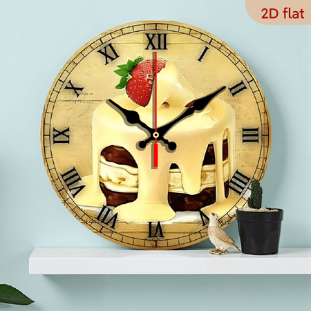 This 10-inch 2D flat old-fashioned train themed wall clock is suitable for use as a decoration in living rooms, bedrooms, etc. It is an ideal choice for Christmas and New Year celebrations.