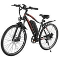 thumbnail image 1 of Cinverter 27.5" 48V Electric Bike, 500W Motor Electric Bicycle for Adults, 91km Range & 32km/h Electric Mountain Bike w/ Lockable Suspension, Shimano 7-Speed Commuter E-Bike, 1 of 11