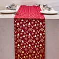 thumbnail image 1 of PEONAVET Table Chemin Couverture de Table de Noël Cerf Tissu Velours Chaud Polyester Drapeau de Table Année Imprimé Noël Rassemblement Drapeau de Table, 1 of 6