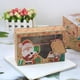 thumbnail image 4 of Wosthever Cajas de galletas de Navidad Cajas de dulces de papel Kraft Cajas de regalo de contenedores de comida de panadería para decoración de Navidad Kits de decoración para fiestas Wosthever HA038850-00, 4 of 6