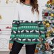 thumbnail image 2 of Mujeres moda cuello redondo Navidad manga larga Tops blusa pulóver sudadera Fridja  FKASFK406, 2 of 7