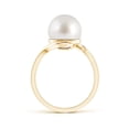 thumbnail image 2 of ANGARA South Sea Cultured Pearl Solitaire Bypass Ring in 14K Yellow Gold for Women | June Birthstone, Birthday, Anniversary, Jewelry Gift for Women | Pearl Ring, 2 of 7