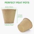 thumbnail image 3 of GROWNEER 60 Packs 4 Inch Peat Pots Plant Starters for Seedling with 15 Pcs Plant Labels, Biodegradable Herb Seed Starter Pots Kits, Garden Germination Nursery Pot, 3 of 7