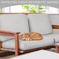 thumbnail image 6 of FLASHLUMI Stretch Outdoor Patio Sofa Cushion Covers, Elastic Full Wrapped Seat Cushion Slipcovers, Machine Washable Anti-Pilling Furniture Protector Covers, Light Gray, 12 Pack, 6 of 6
