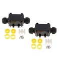 thumbnail image 1 of 2 juegos de conexiones IP68 impermeable para exteriores, cable de 2 vías, conector de alambre, glándula de protección eléctrica con terminal n Yotijar Caja de conexiones impermeable, 1 of 10