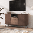 thumbnail image 6 of JOINICE Sideboard Buffet Cabinet with Storage,Fluted Cabinet with Drawers and Sliding Doors,for Dining Room,Living Room,Kitche,Walnut, 6 of 10