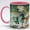 Color Changing Mug, variant on Stained Glass Leprechaun Horse Ceramic Mug - Rainbow Shamrock Irish Art Coffee Cup, St Patrick's Day Gift for Mom Dad Friends Family