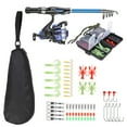 Blusea Kids Fishing Rod and Reel Combo Full Kit,Telescopic Fishing Rod