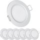 thumbnail image 1 of Luz LED de disco de 12 voltios, luz de cúpula empotrada para barco RV, luz descendente de 12 V para debajo del gabinete, furgonetas, caravana, cabina, camión, RV, velero, iluminación interior, paquete de 6 Zhivalor WXOTTO-CWY-1724, 1 of 6