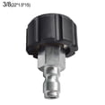 thumbnail image 1 of Black Sliver Quick Connector High Quality Quick Connector 1/4 3/8 Inch 3/8 Qd Male To M22 15mm Female, 1 of 9