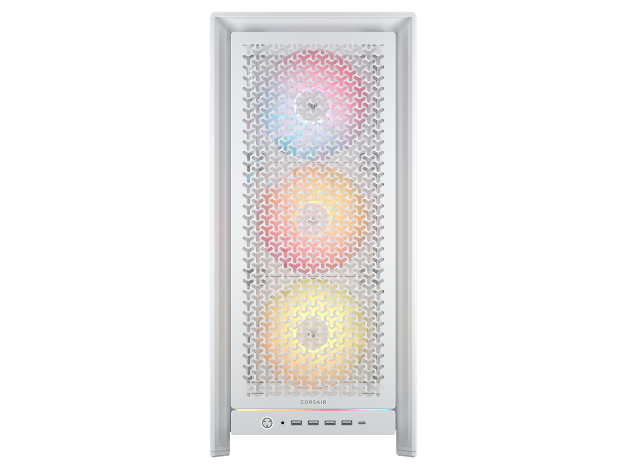 CORSAIR FRAME 5000D RS ARGB Modular High Airflow Mid-Tower PC Case, White – Fully Customizable Design –  InfiniRail™ Fan Mounting System – Fits Multiple 360mm Radiators or a 420mm Radiator – Reverse M